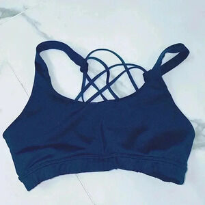 Navy sports bra